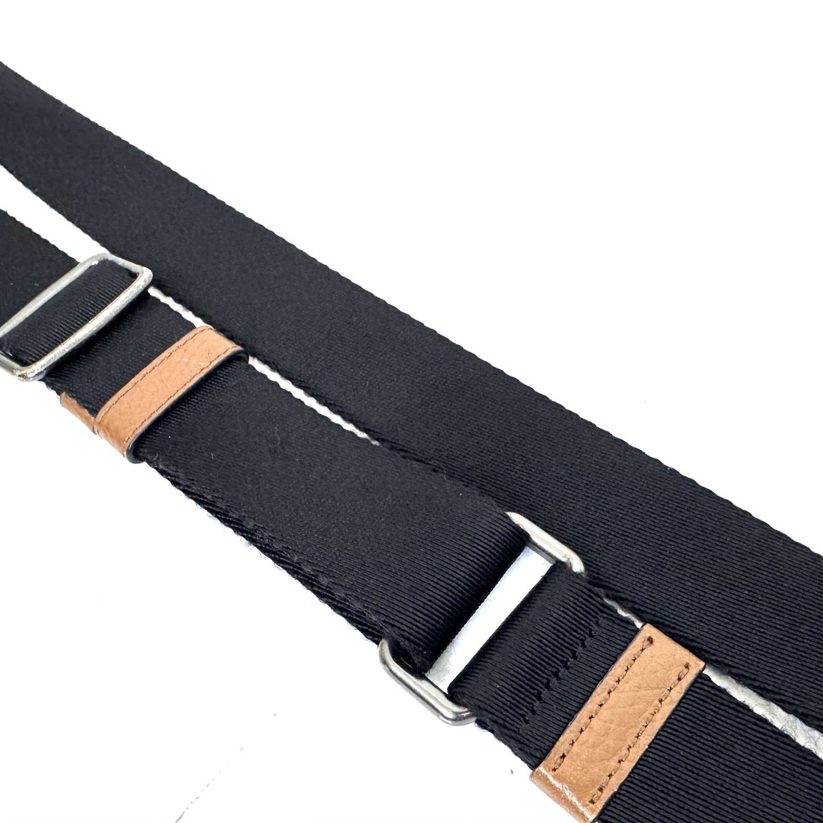 Authentic Coach Nylon/Leather Shoulder Strap Replacement Nickel Bolt Snap
