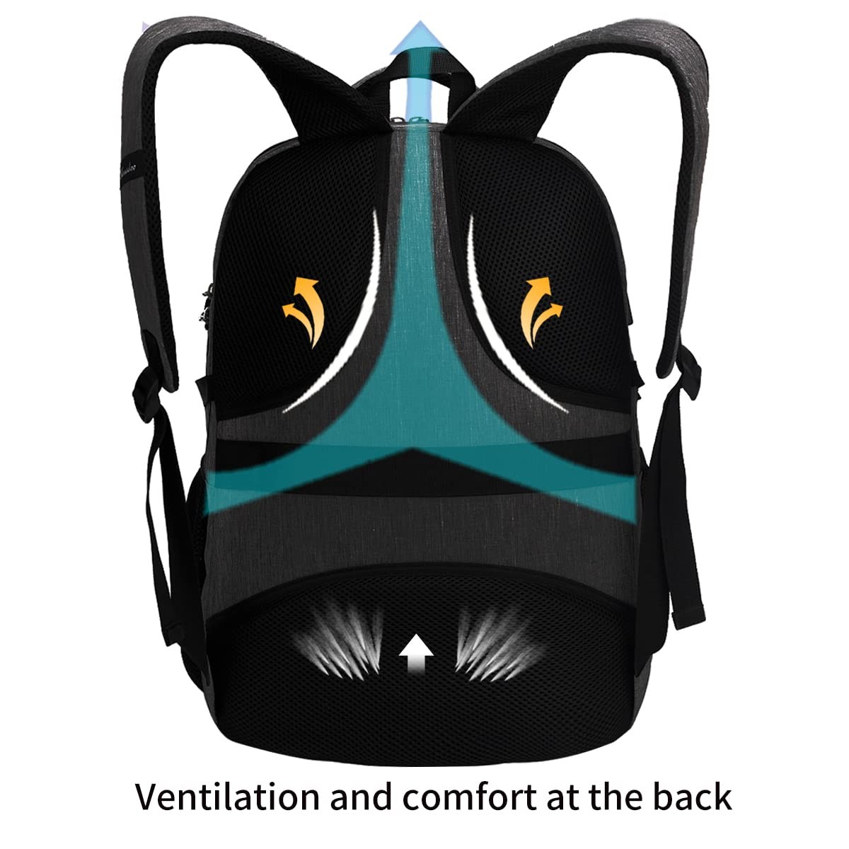 Anti Theft Laptop Backpack Combination Lock Fits 17 Inch Computer Bag Black