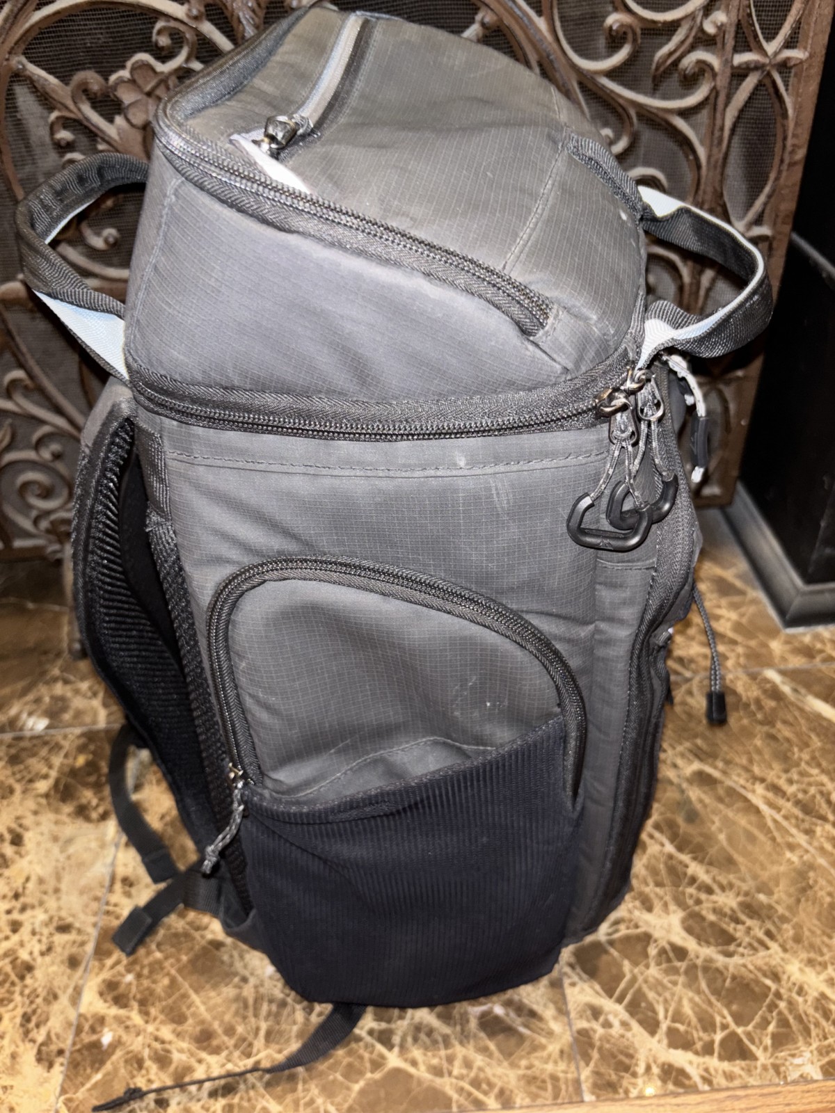 Titan PRO Backpack Cooler Black Pockets Insulated Compartments