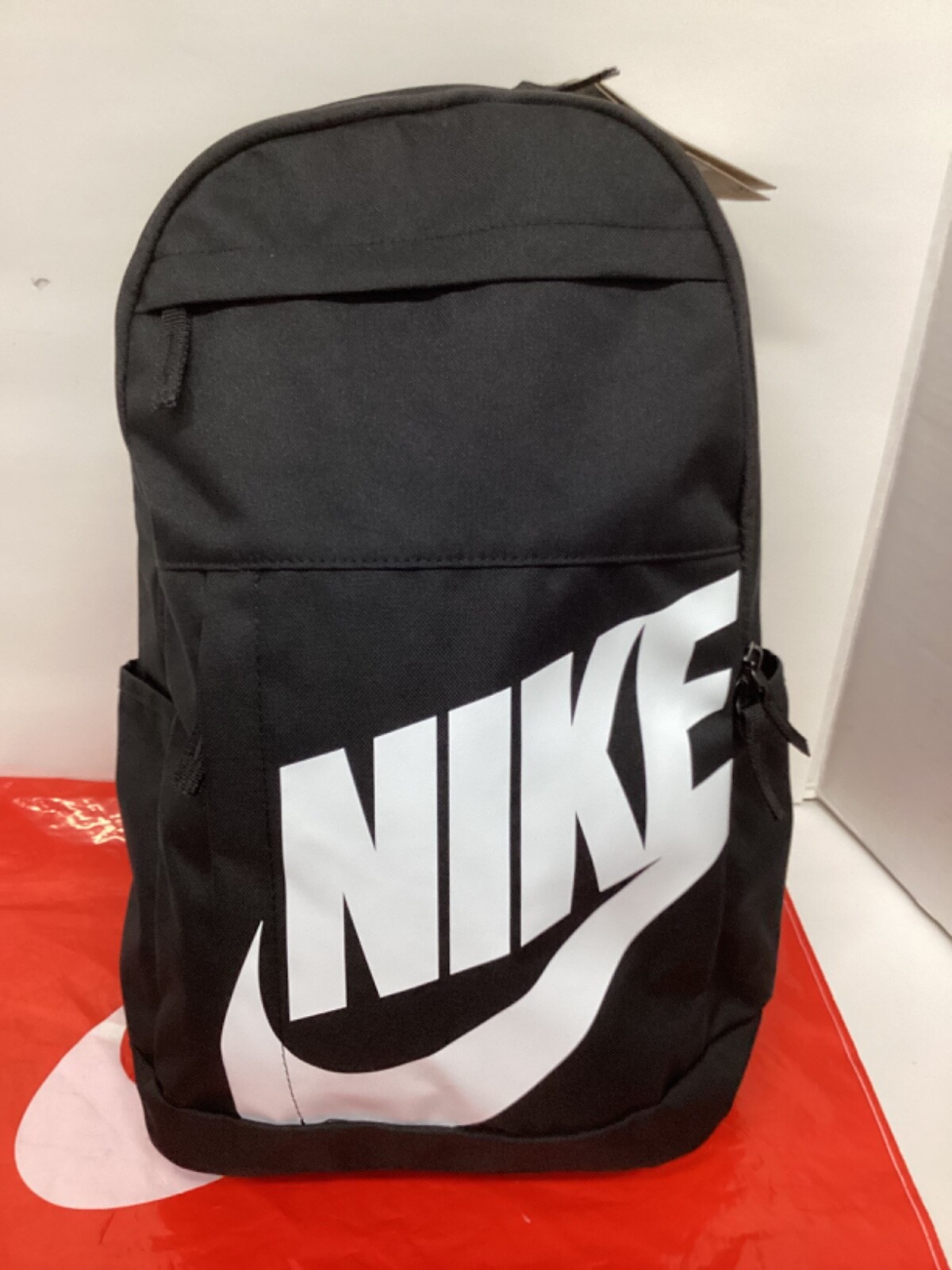 Nike Elemental Backpack School Book Bag #DD0559-010 Black/White NWT