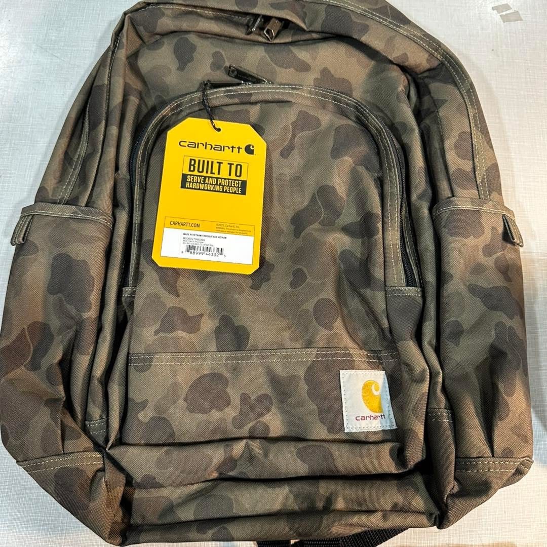 Carhartt Classic Laptop Backpack 25L Camouflage With Rain Defender CB0279 NWT