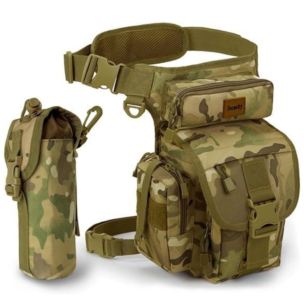 Men’s Motorcycle Waist Drop Leg Bag Hip Belt Fanny Pack Tactical Thigh Pouch
