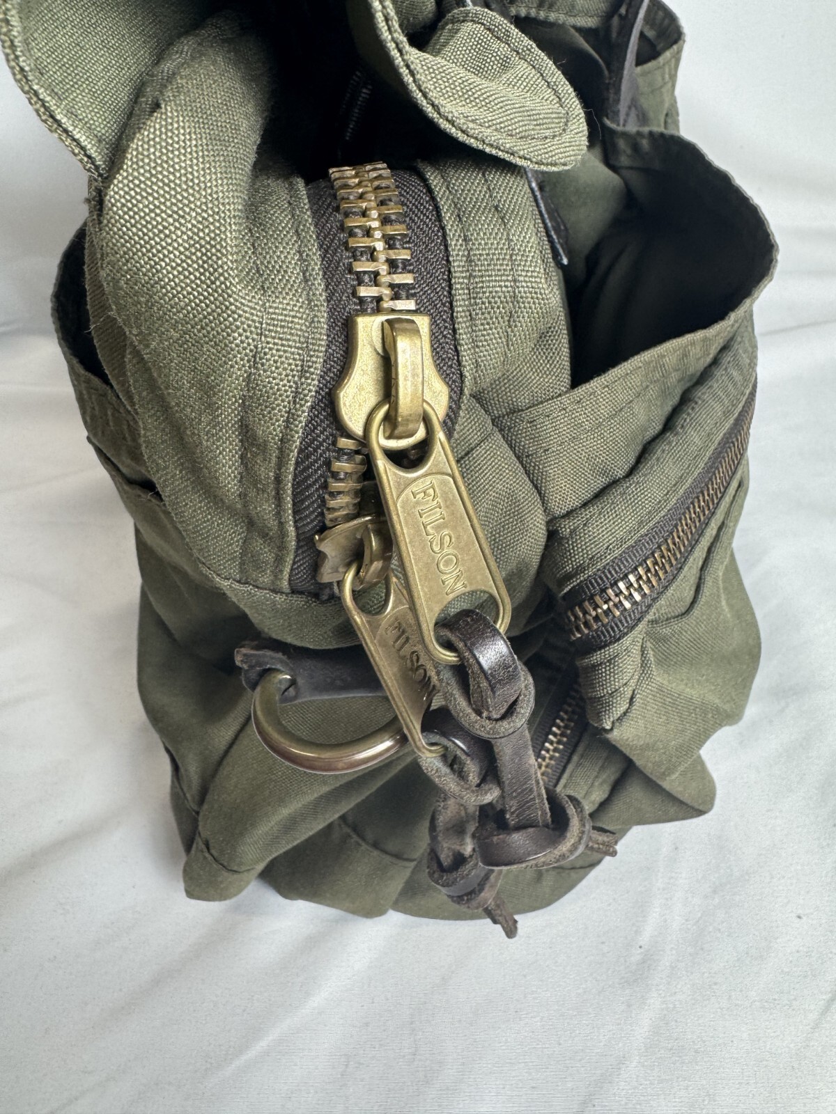 Filson Lightweight Nylon 24-Hour Briefcase Otter Green Made in USA Ltd. Edition