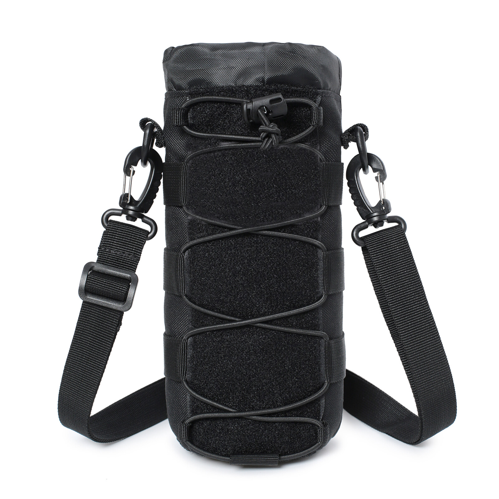 Tactical Molle Water Bottle Pouch Holder Outdoor Men’s Kettle Carrier with Strap