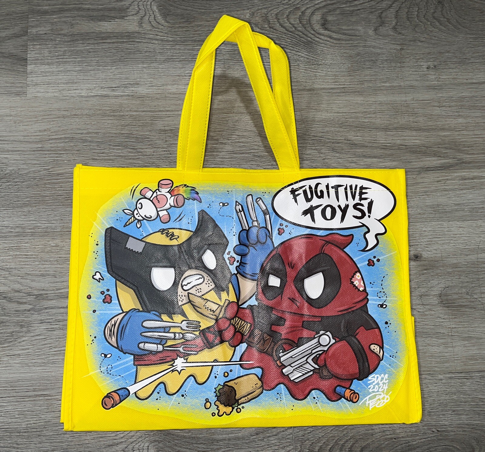Fugitive Toys Tiny Ghost Soul Mates Tote Bag Deadpool & Wolverine SDCC 2024