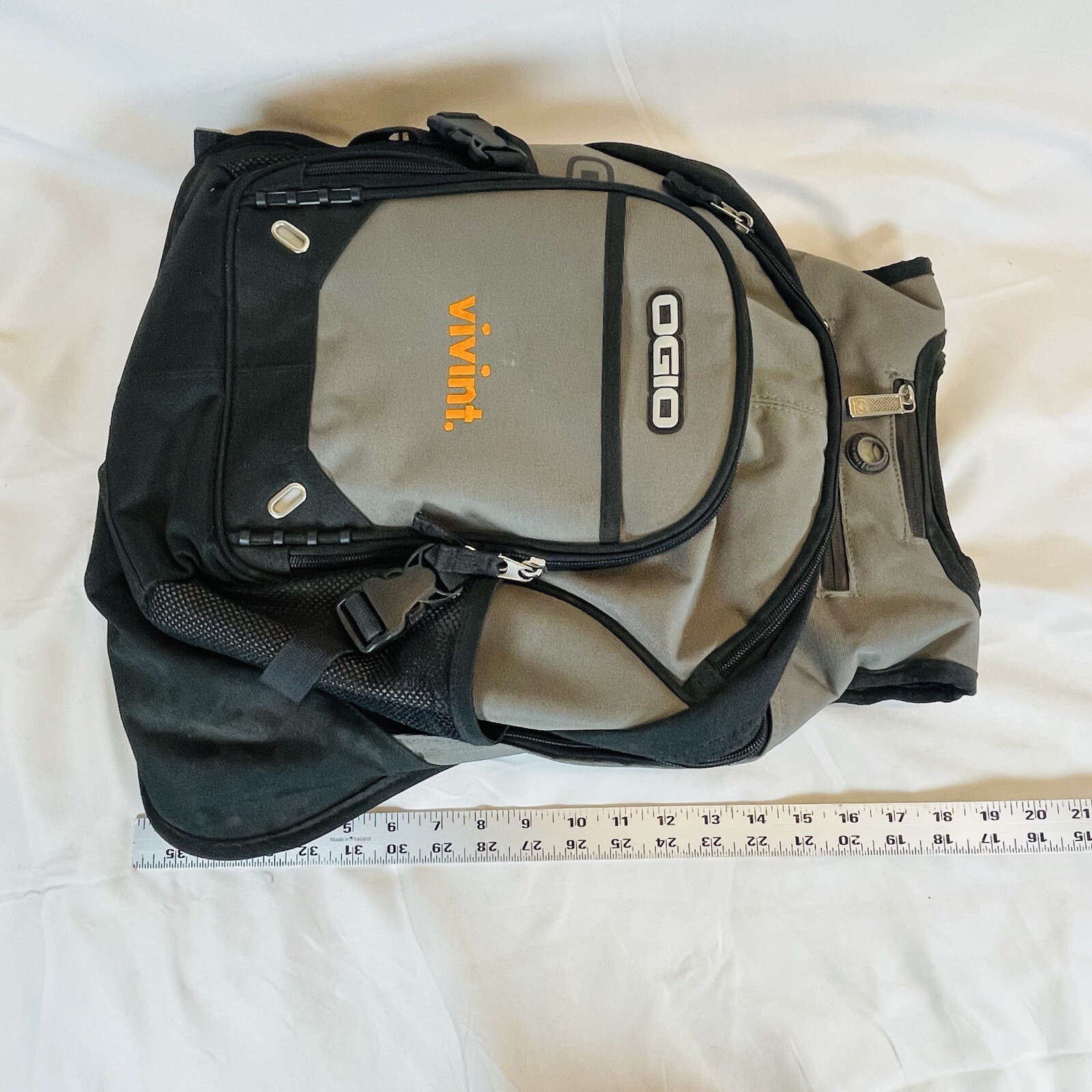 OGIO Street Tech Backpack Laptop Sleeve Audio Pocket W/ Vivint Logo