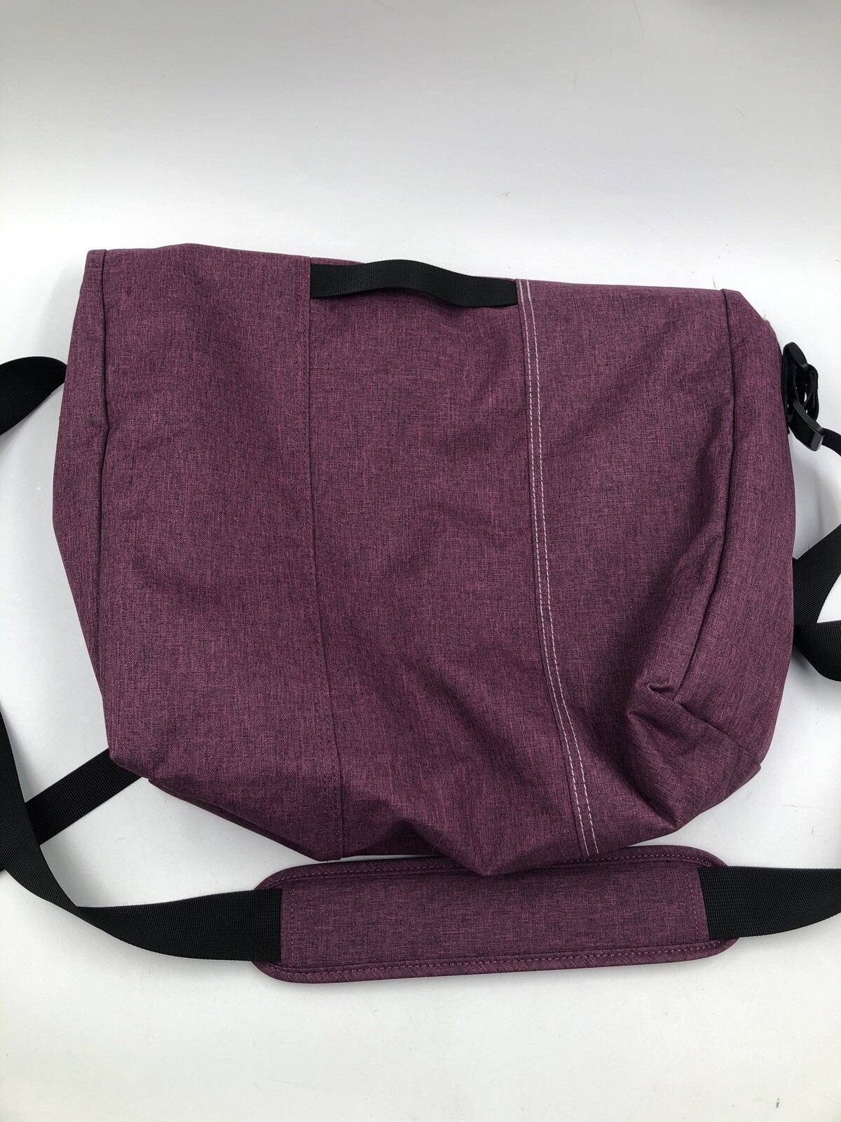 Oiwas Messenger Bag ~ Purple Canvas Satchel ~ 16” x 5” x 13” ~ NWOT