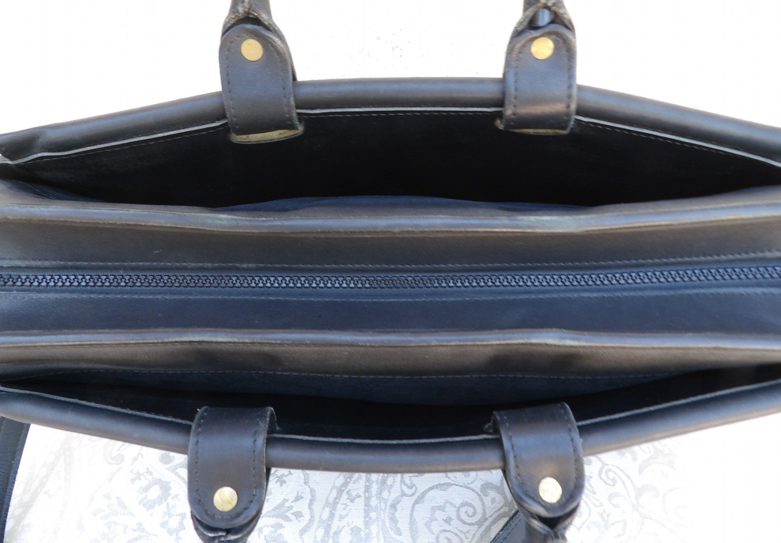 Vintage JACK GEORGES LEATHER BRIEFCASE BAG