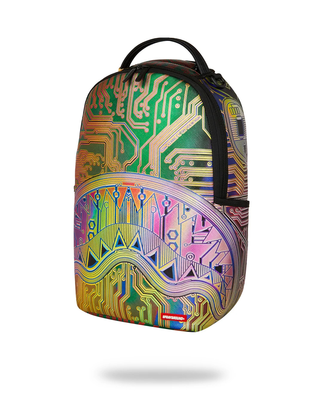 Sprayground Circuit Board Magnetic Backpack🔥New Black Bookbag Large School Bag