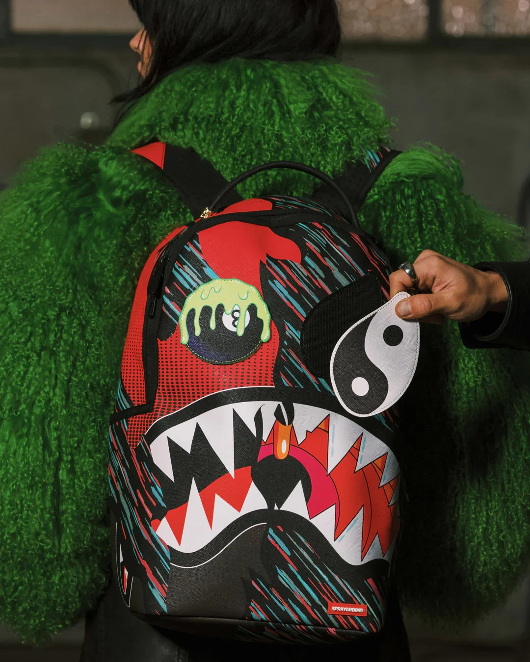 Sprayground Hyper Driven Removable Patch Backpack🔥New Bookbag Large School Bag