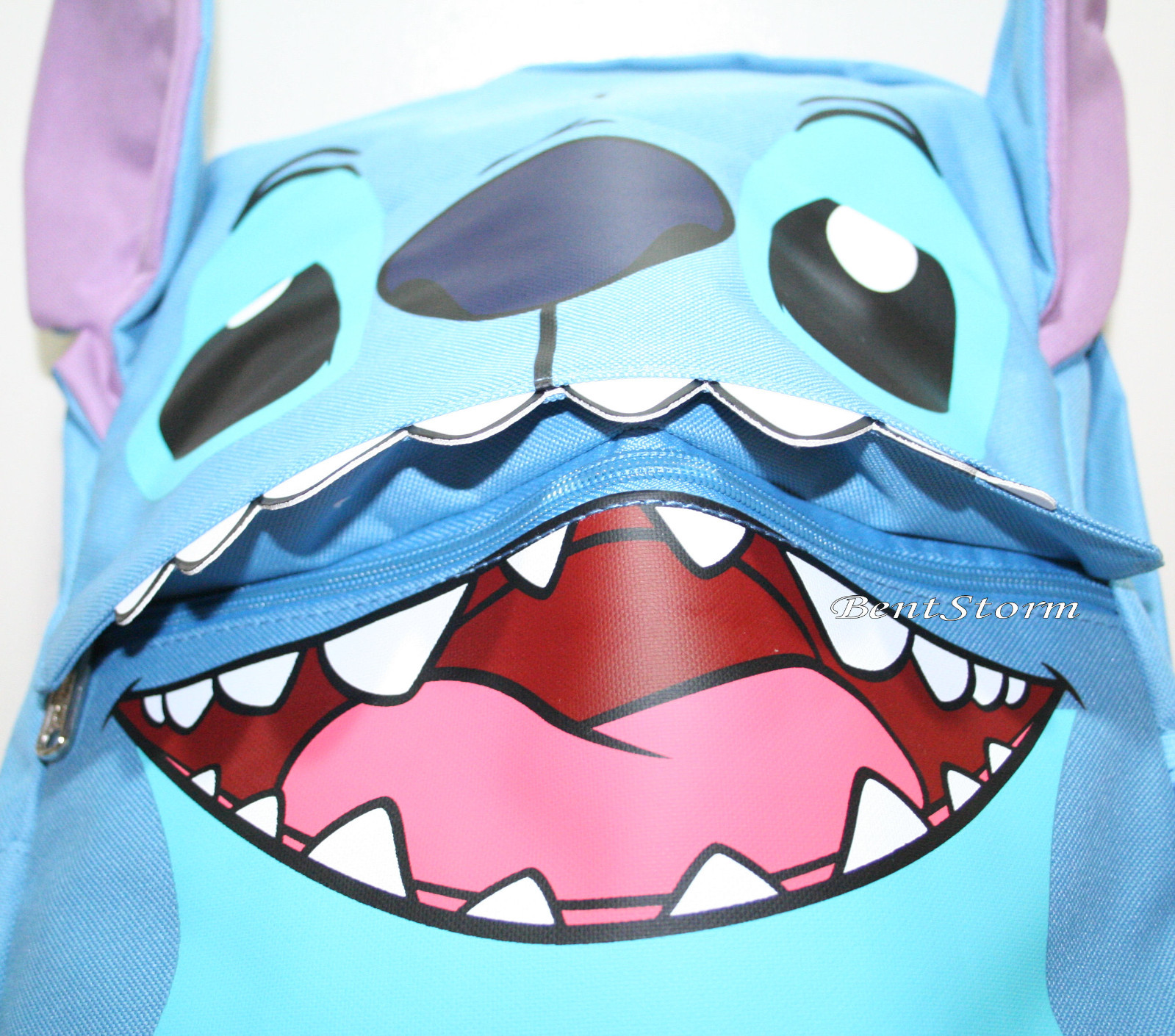 2016 Disney Loungefly Lilo & Stitch FACE Teeth Ears Backpack School Book Bag NEW