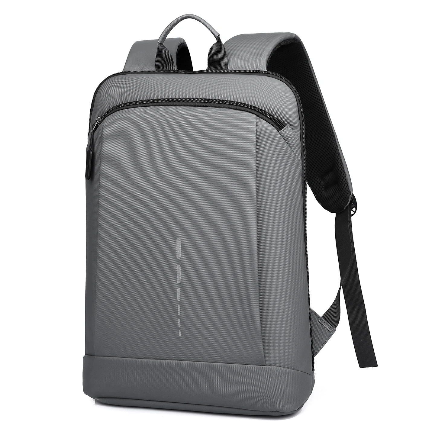 Mens Waterproof Backpack Slim 15.6 Laptop Bag Lightweight Business Travel Black