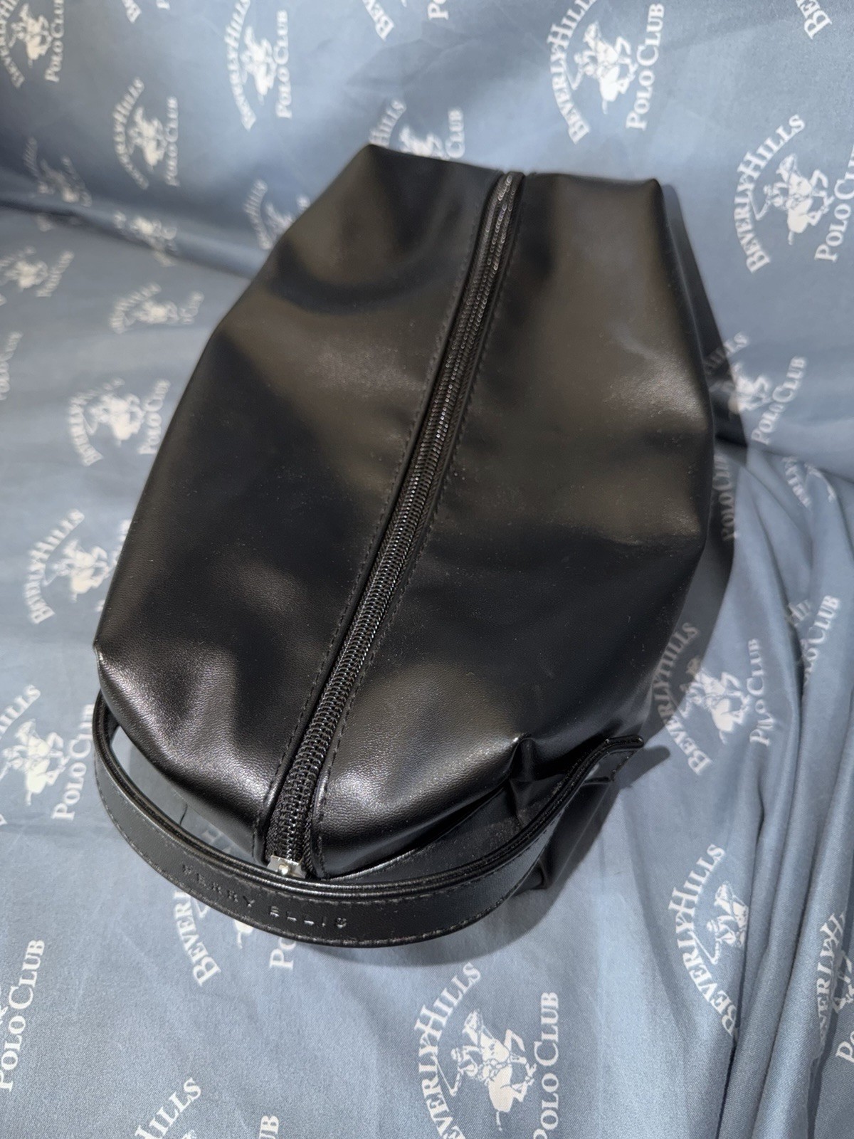 NEW Without Tags Perry Ellis Portfolio Men’s Travel Kit Black Faux Leather