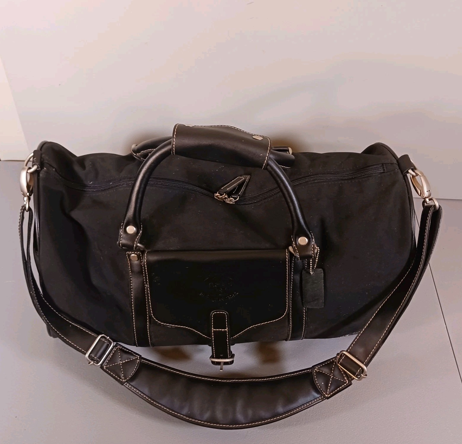 Bellino Leather Overnight Bag Embossed Pinehurst #2 US OPEN 2014 FREE SHIPPING