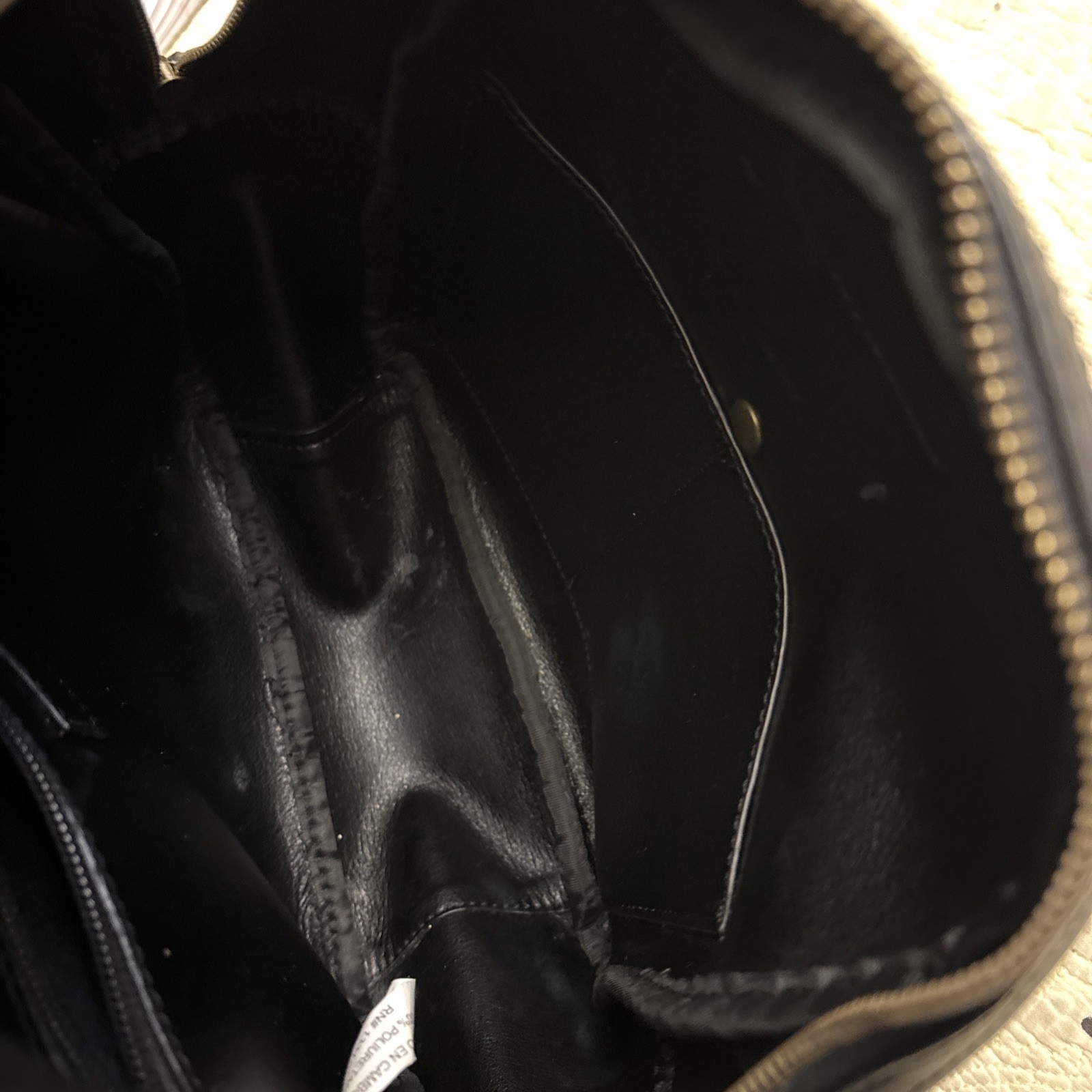 VTG FRYE & Co. Backpack Black Leather Quality Medium (MINOR SCRATCHES)