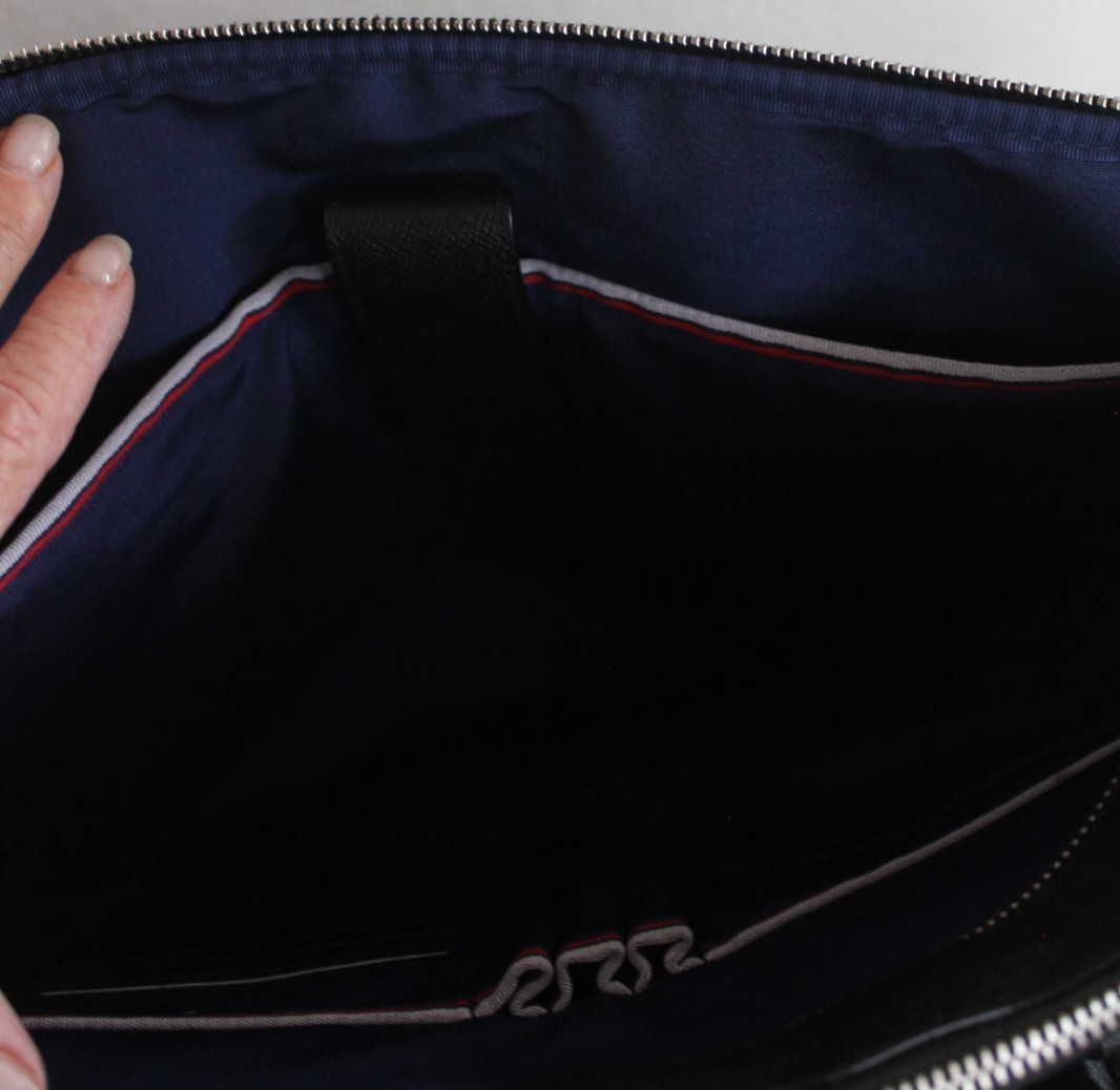 Cole Haan American Airlines Black Leather Attaché’ Briefcase Bag NEW!