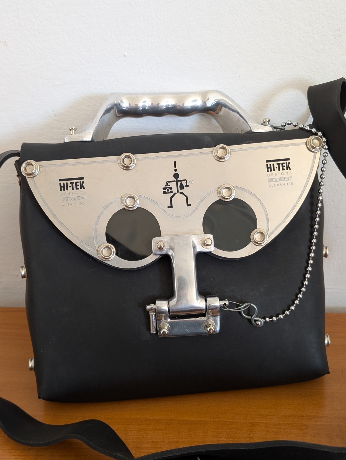 Vintage HI TEK London Designs Alexander Steampunk Bag in Rubber – RARE