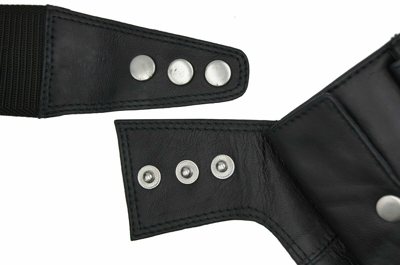 Black Men’s Leather Shoulder Gun Holster Bag Hidden Tactical Pouch USA Seller