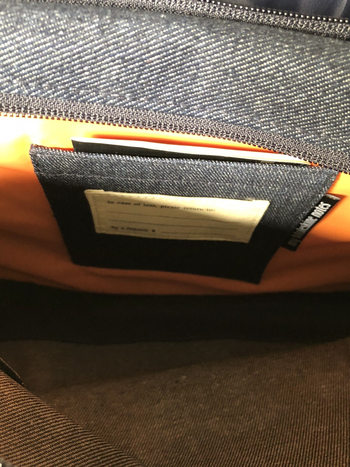 Moleskine Nomad Messenger Demin Bag NWT