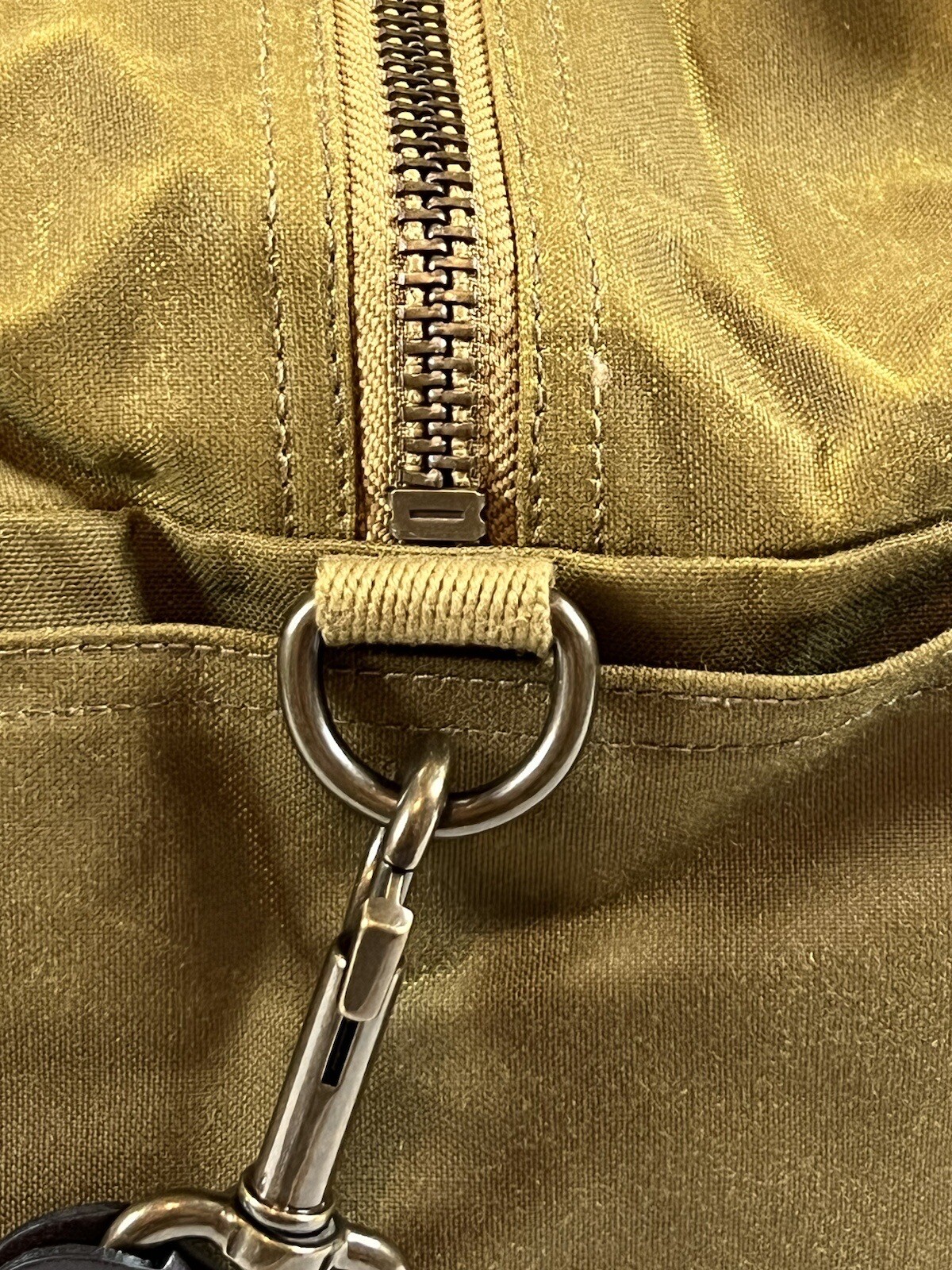FILSON SMALL TIN CLOTH DUFFLE BAG DARK TAN/FLAME OS NWT