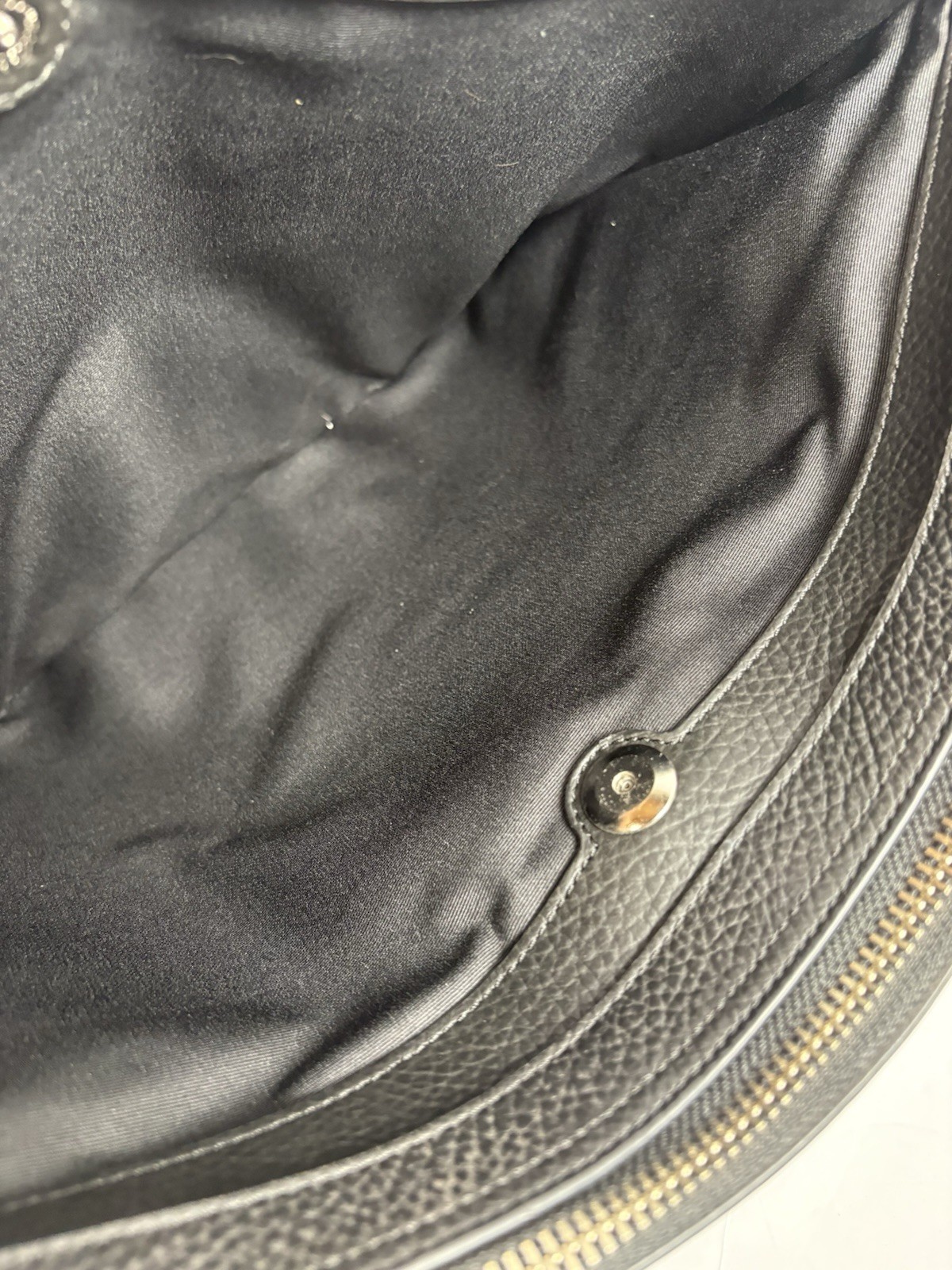Coach Metropolitan Slim Brief Pebble Leather Laptop Messenger Bag Black F72308