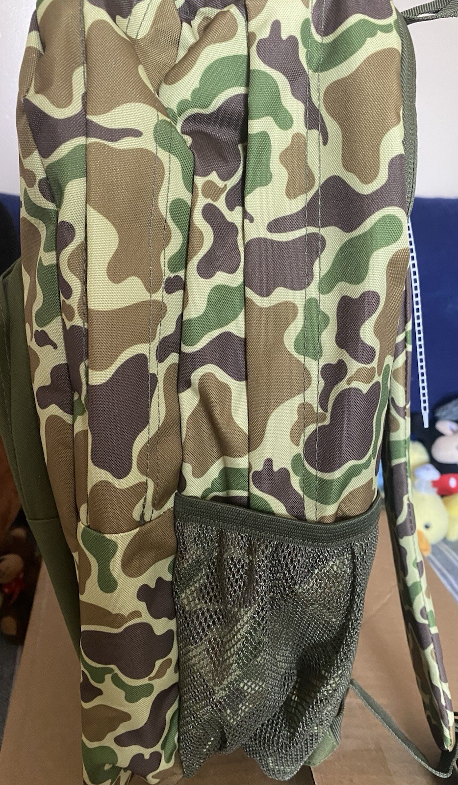 Mad Engine Green Camouflage Backpack Camo New No Tag Lots of Pockets Lightweight