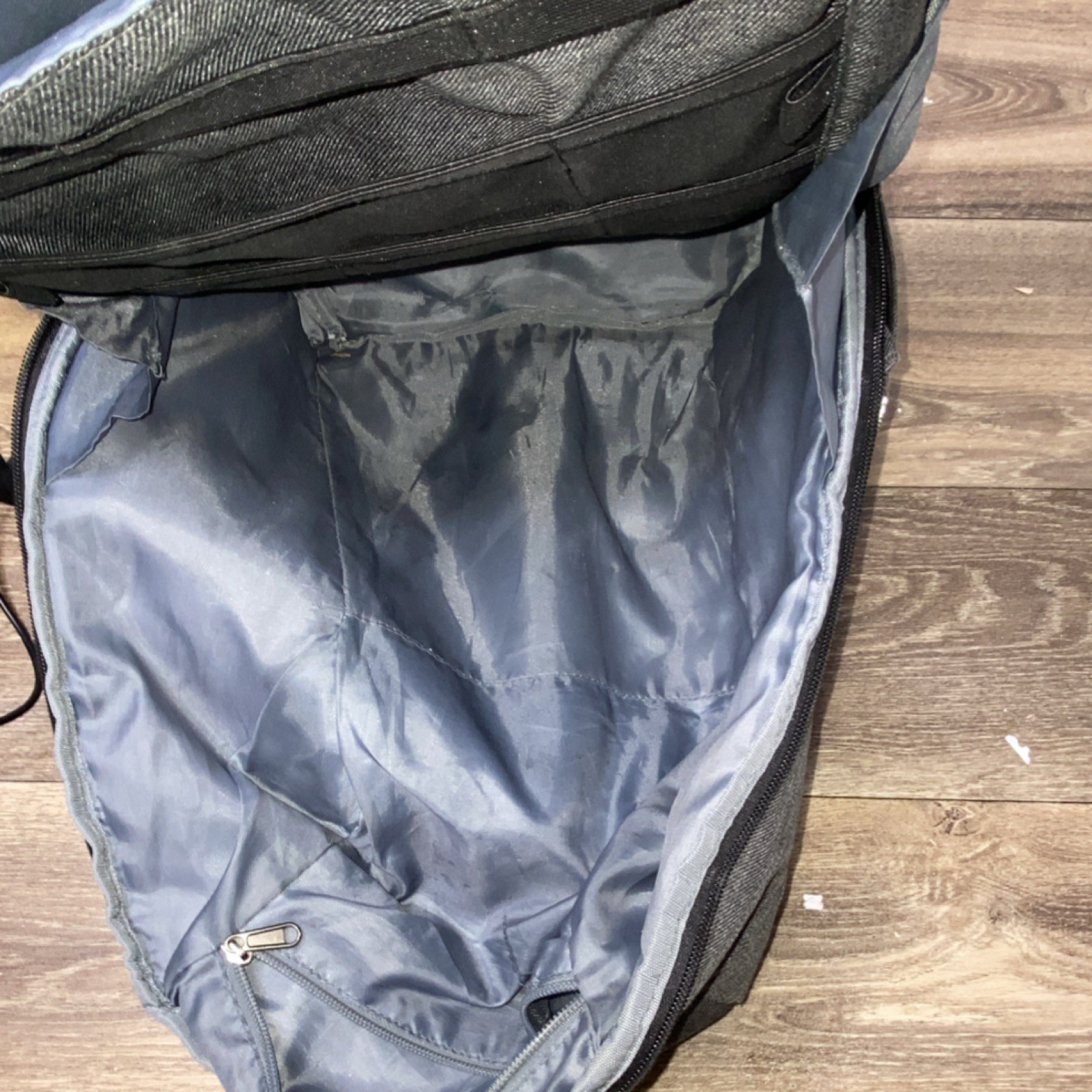 Aflac Gray/Black Laptop Backpack w/ TSA Lock, Sleeve, Pockets, Adjustable Straps