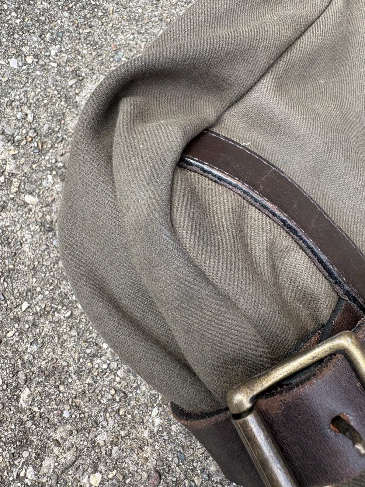 Filson Rugged Twill Garment Bag Otter Green Style 270 Leather USA Suitcase VTG