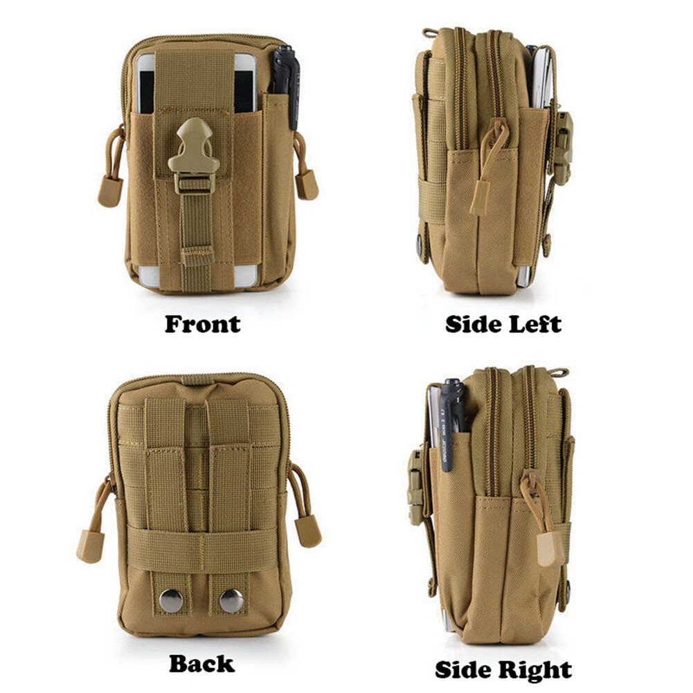 Mens Tactical Molle Pouch Utility Gadget Pack Outdoor Hiking EDC Belt Waist Bag