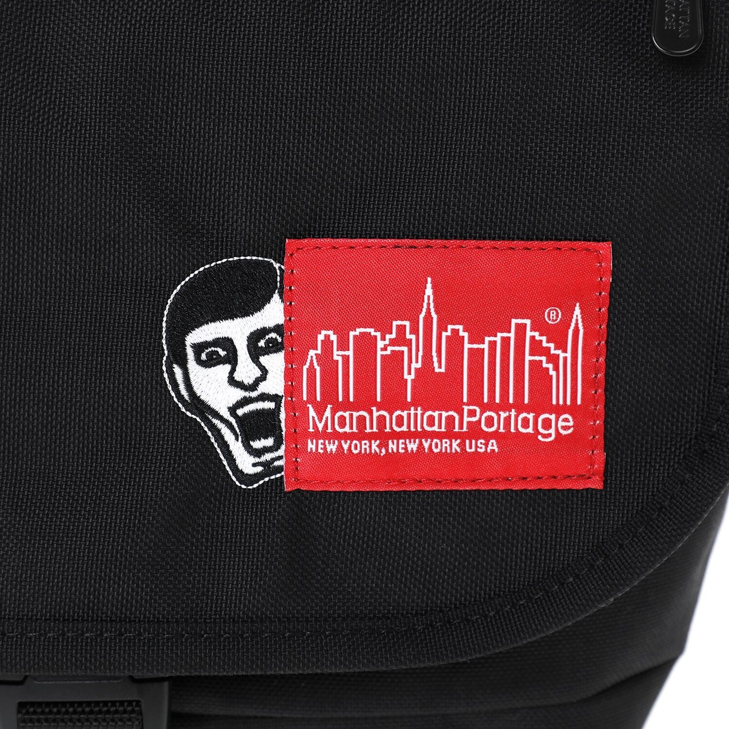 Manhattan Portage Messenger Bag JR Flap Zipper Pocket PUNK DRUNKERS JAPAN NEW