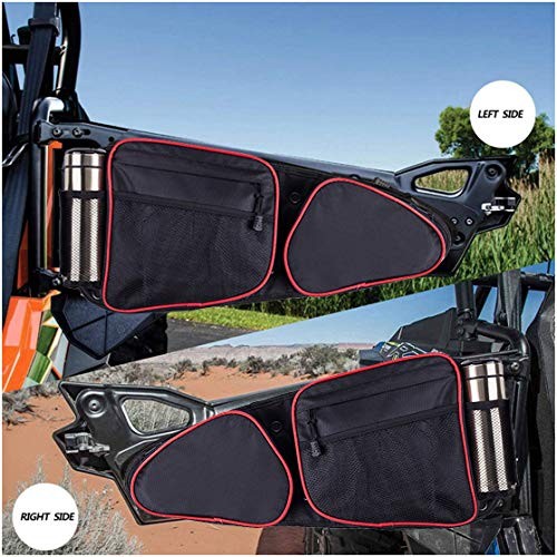 Side Door Bags for RZR with Removable Knee Pad, Front Door Side Storage Bag f…
