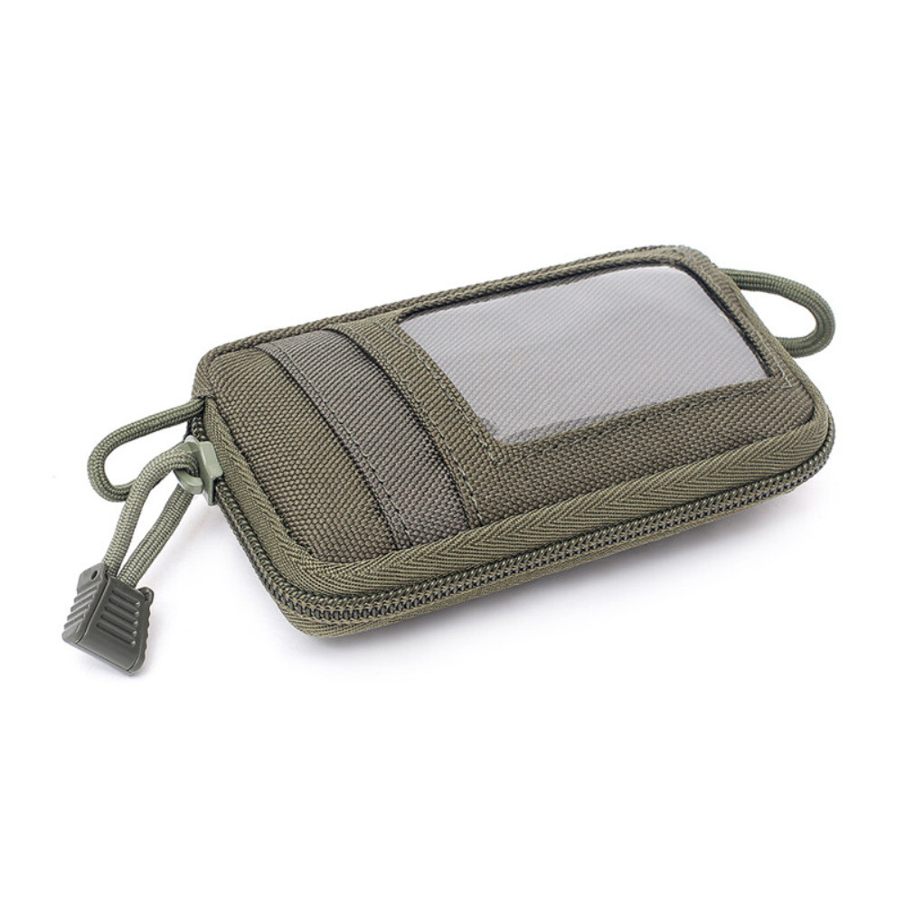 Outdoor Tactical Wallet Bag ID Card Key Holder Money Pouch Tool EDC Waist Bag