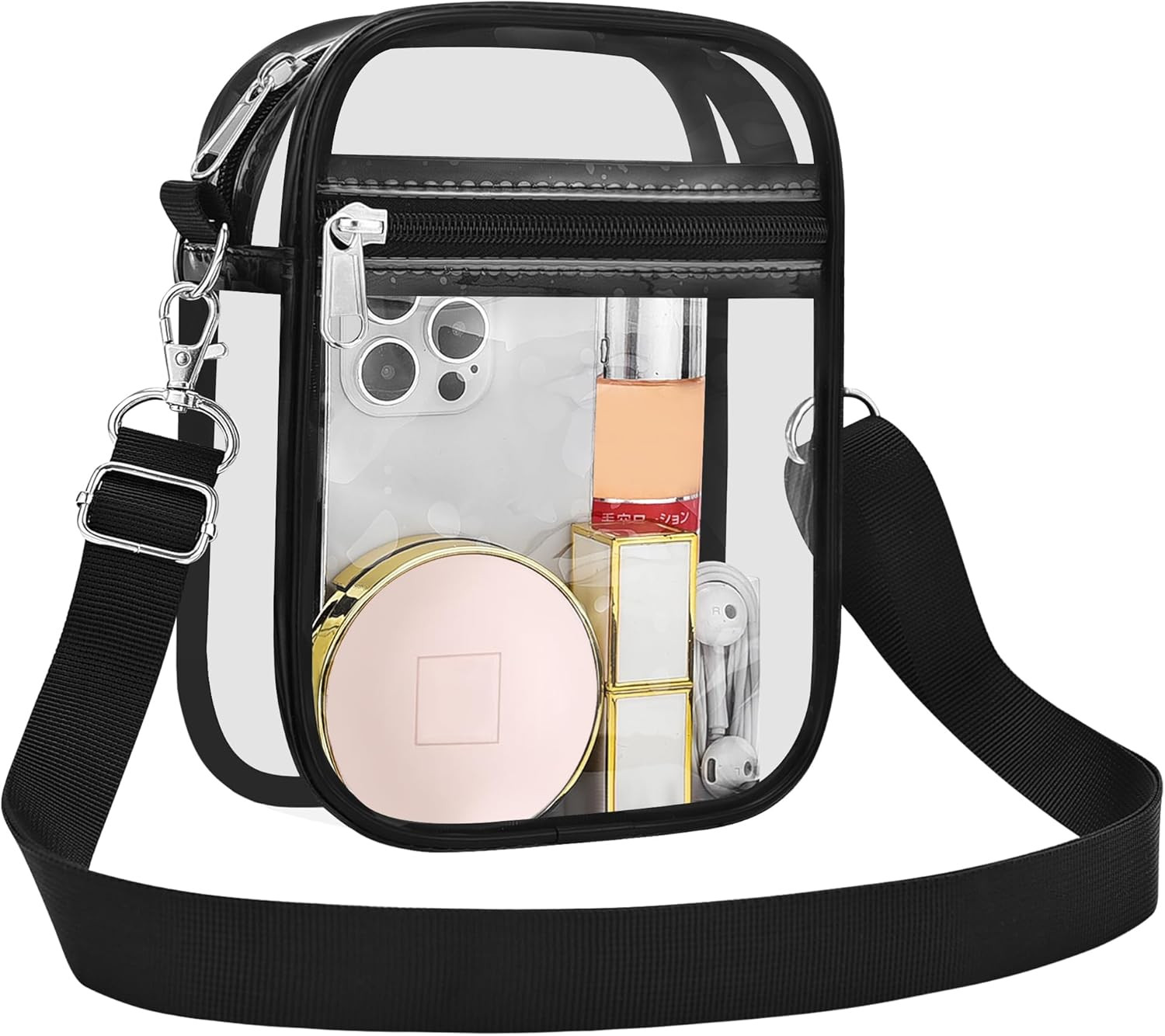 Clear Purse Stadium Transparent Messenger Bag Stadium Approved for Men and Women