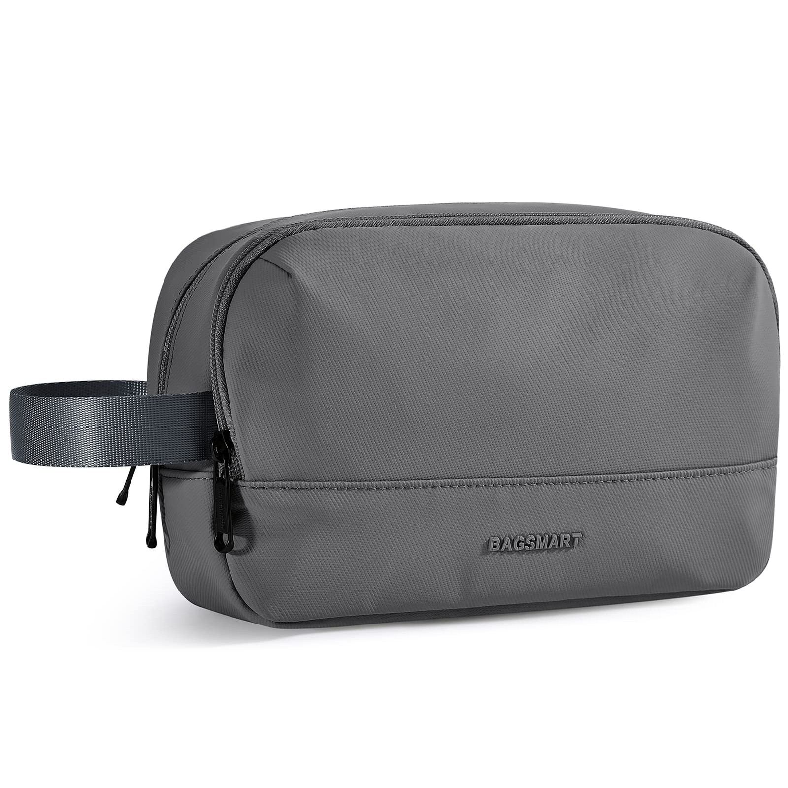 BAGSMART Travel Toiletry Bag for Men, Dopp Kit Water Resistant Medium, Grey