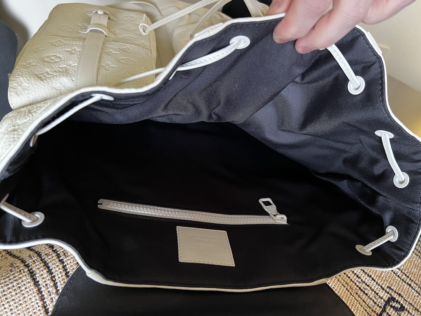 NEW Louis Vuitton Christopher Empreinte White Backpack – Ships Same Day! 🔥🔥