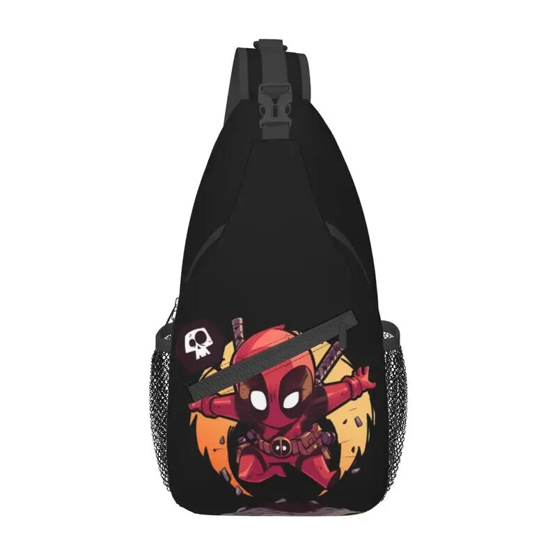 Casual Deadpool Sling Crossbody Backpack Men Shoulder Chest Bags for Traveling
