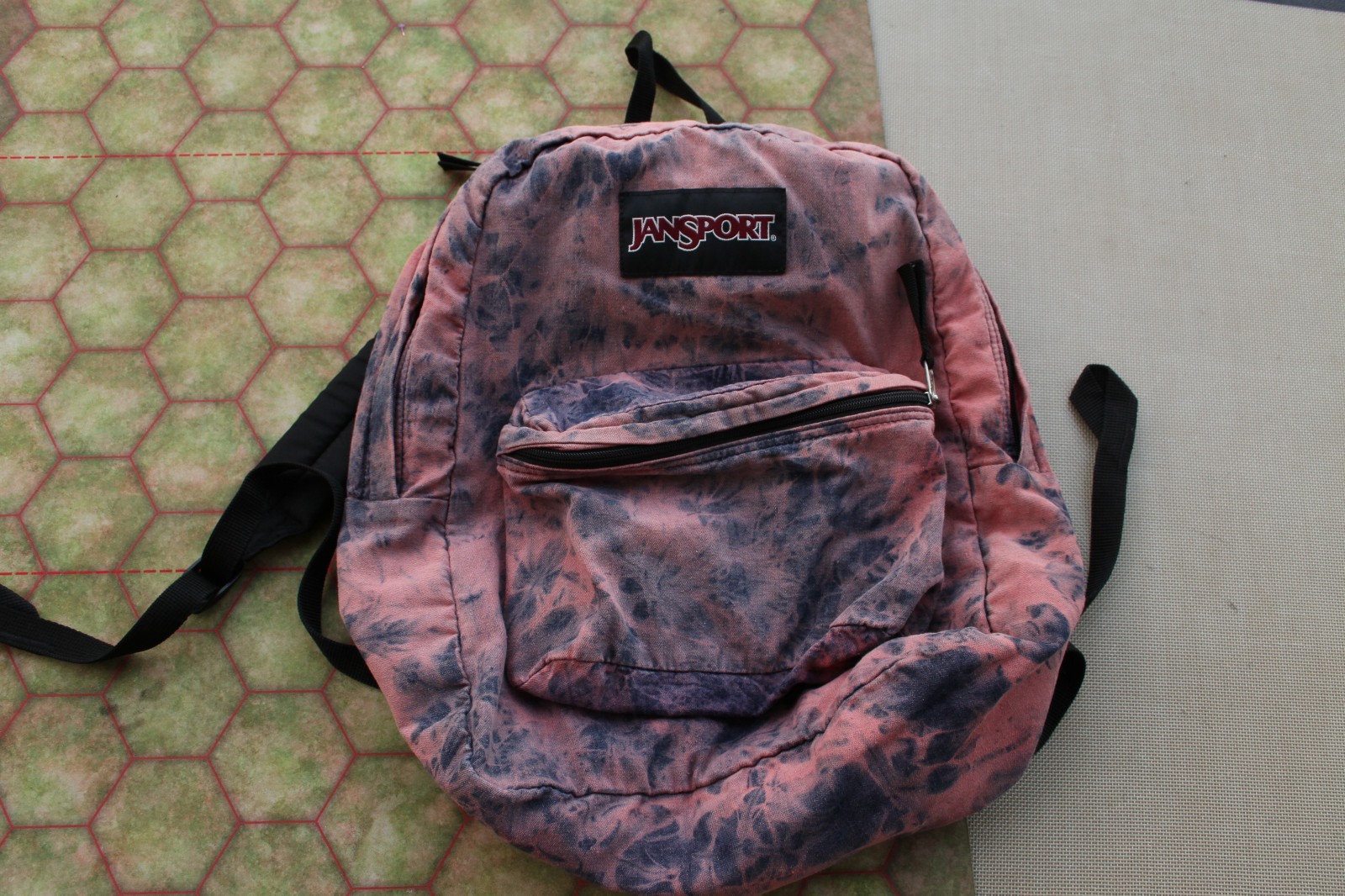 Vintage Jansport Backpack Dapack -Blue Pink Dyed -Retro Y2K 90s