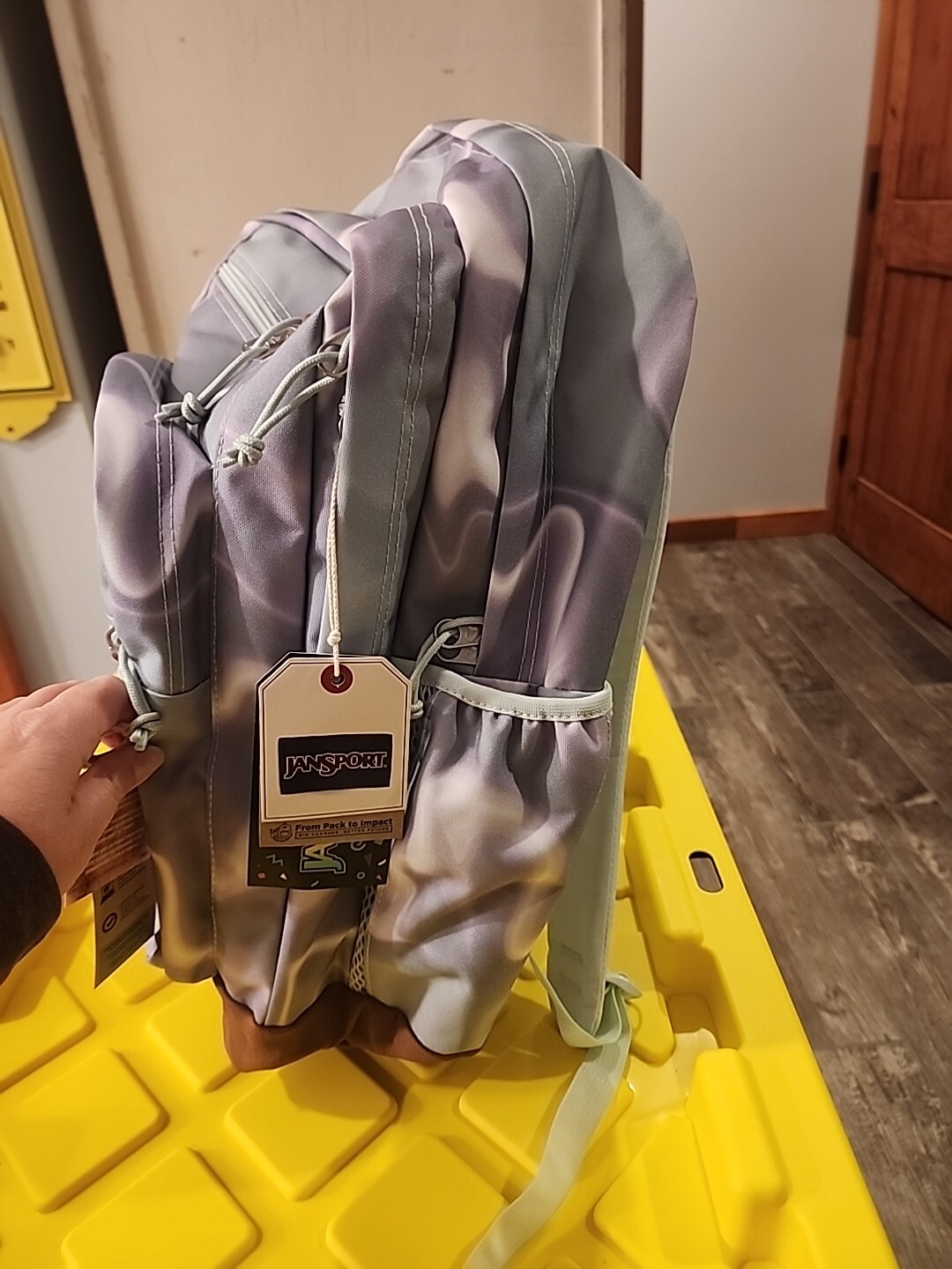 JanSport Cool Student 17.5″ Backpack – Platinum Puddles
