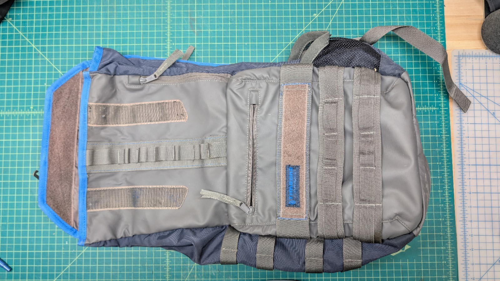 Timbuk2 Spire Laptop Backpack Dusk Blue Gunmetal Pacific Travel Bag See Photos