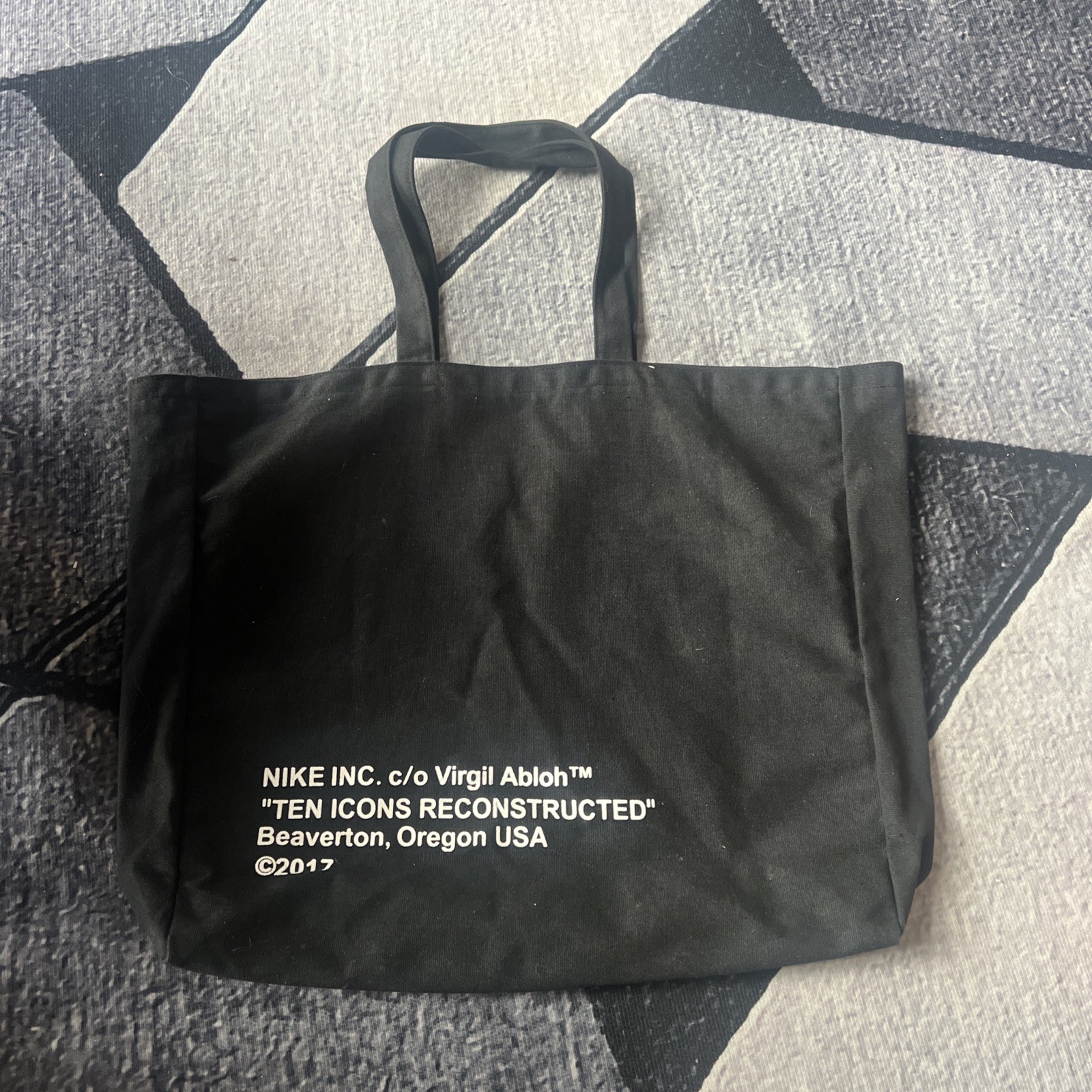Virgil Abloh x Nike Off-White Off-Campus Tote Bag 2017 Promo Rare XL Oversized