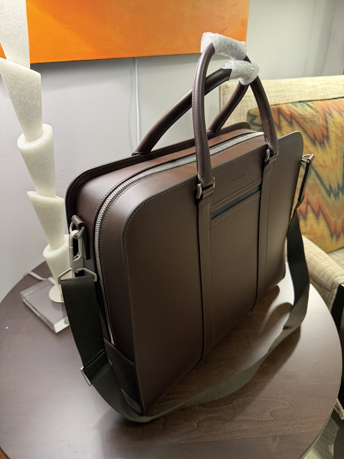 Carl Friedrik Palissy Overnight Briefcase – Chocolate Smooth Leather