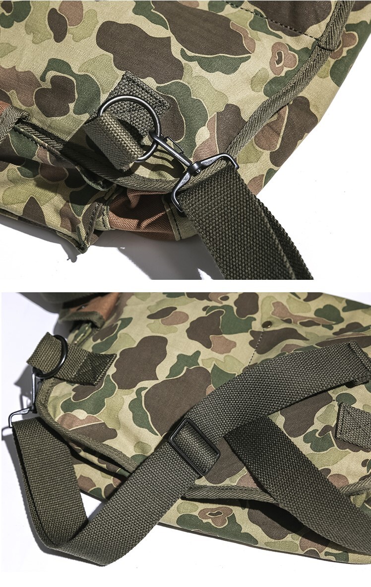 BRONSON Outdoor Duck Hunting Camo Fishing Bag Army Canvas Shoulder Bag Crossbody