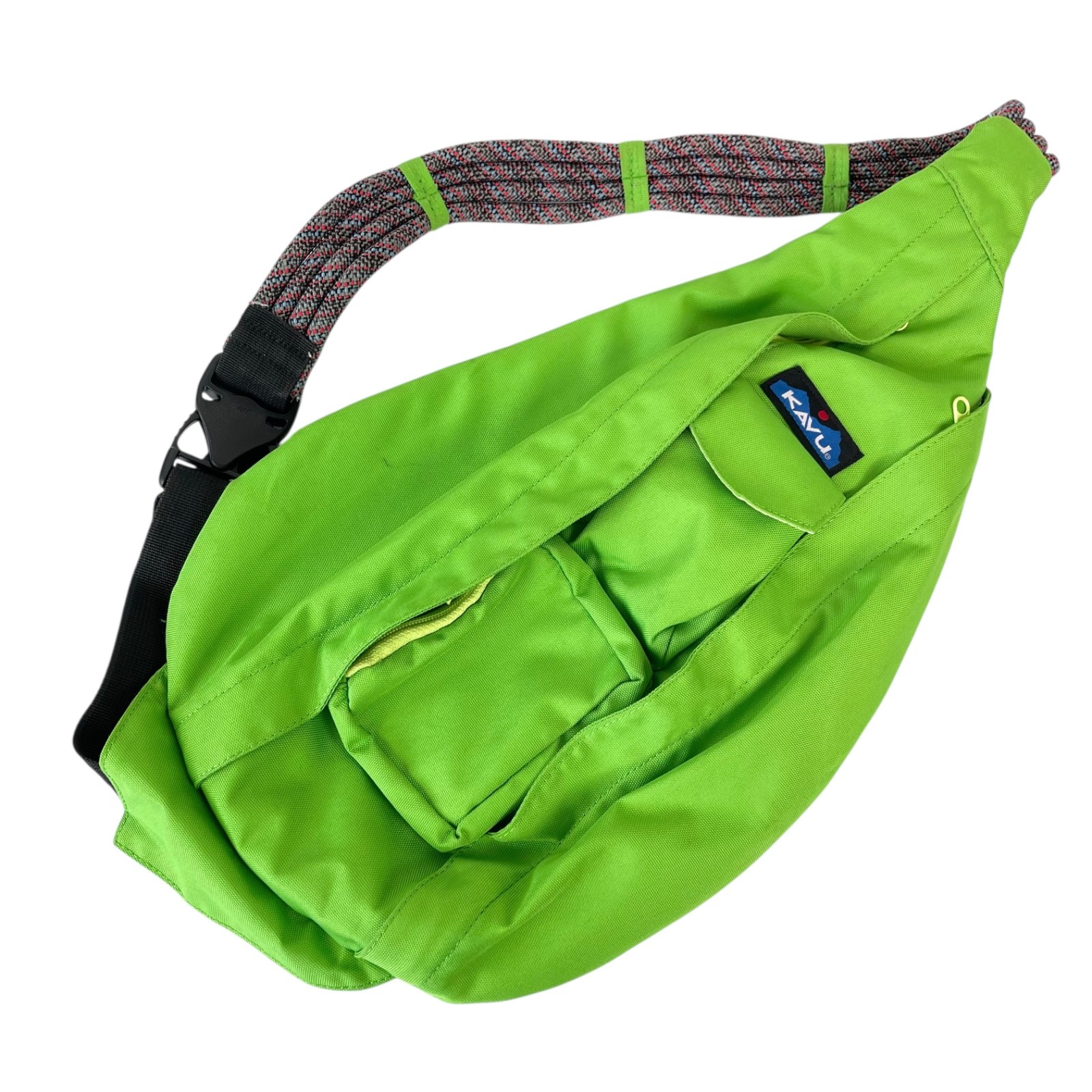 KAVU Rope Bag Lime Green Polyester Sling Backpack Unisex Crossbody Shoulder Bag
