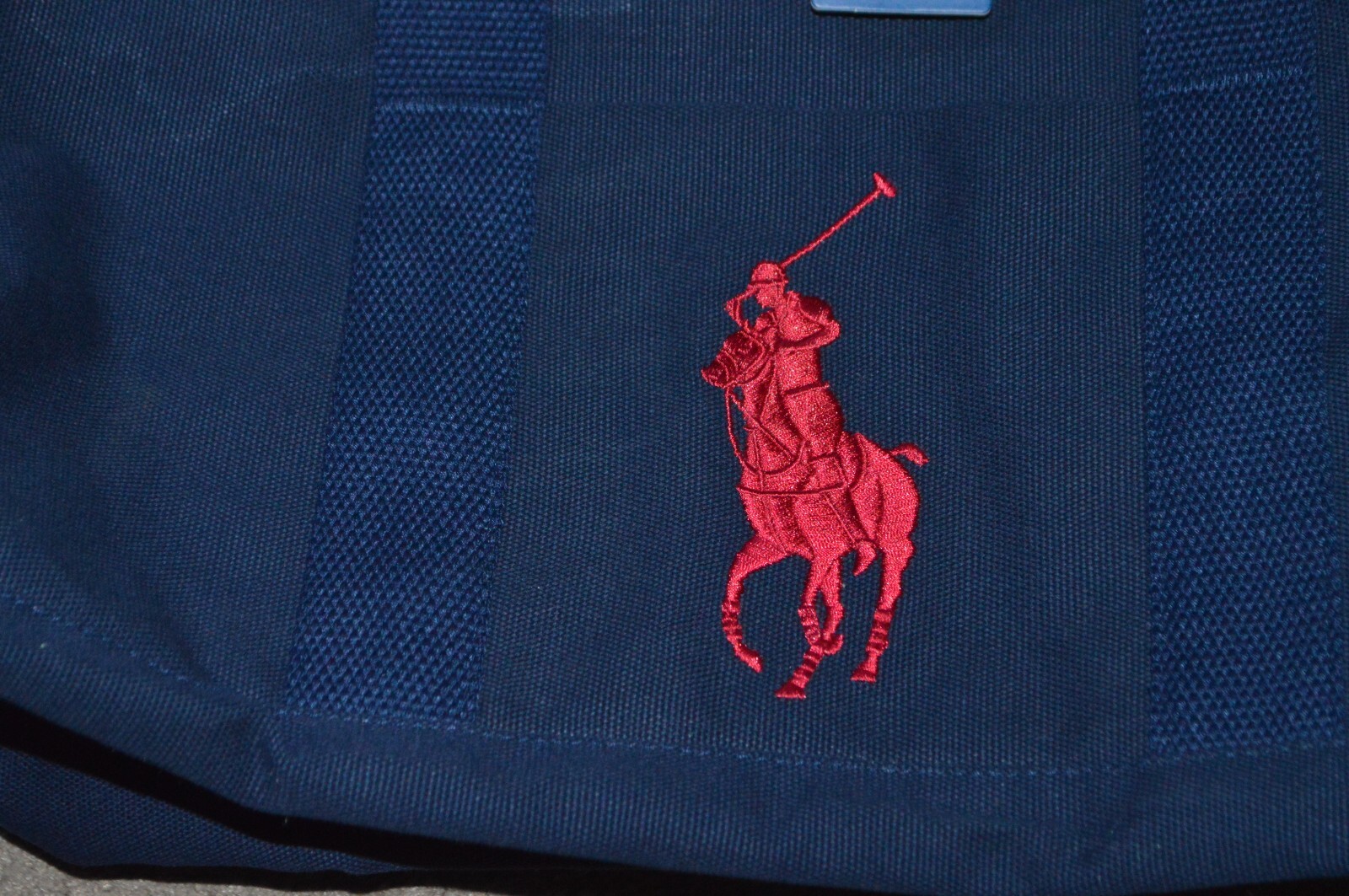 NWT POLO RALPH LAUREN Canvas BIG PONY Travel Duffle Gym Bag w/ Shoulder Strap