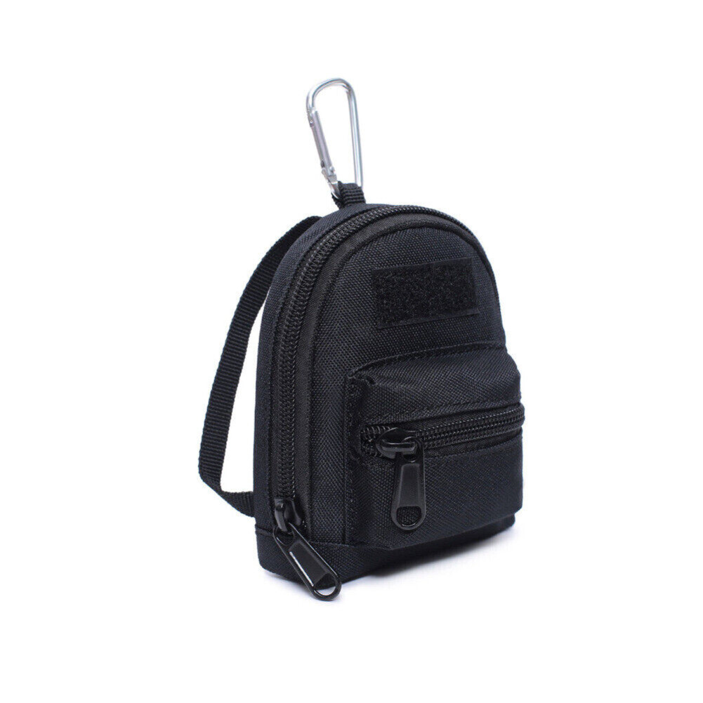 Tactical EDC Pouch Mini Coin Purse Bag Key Waist Pack + Key Hook Webbing Buckle