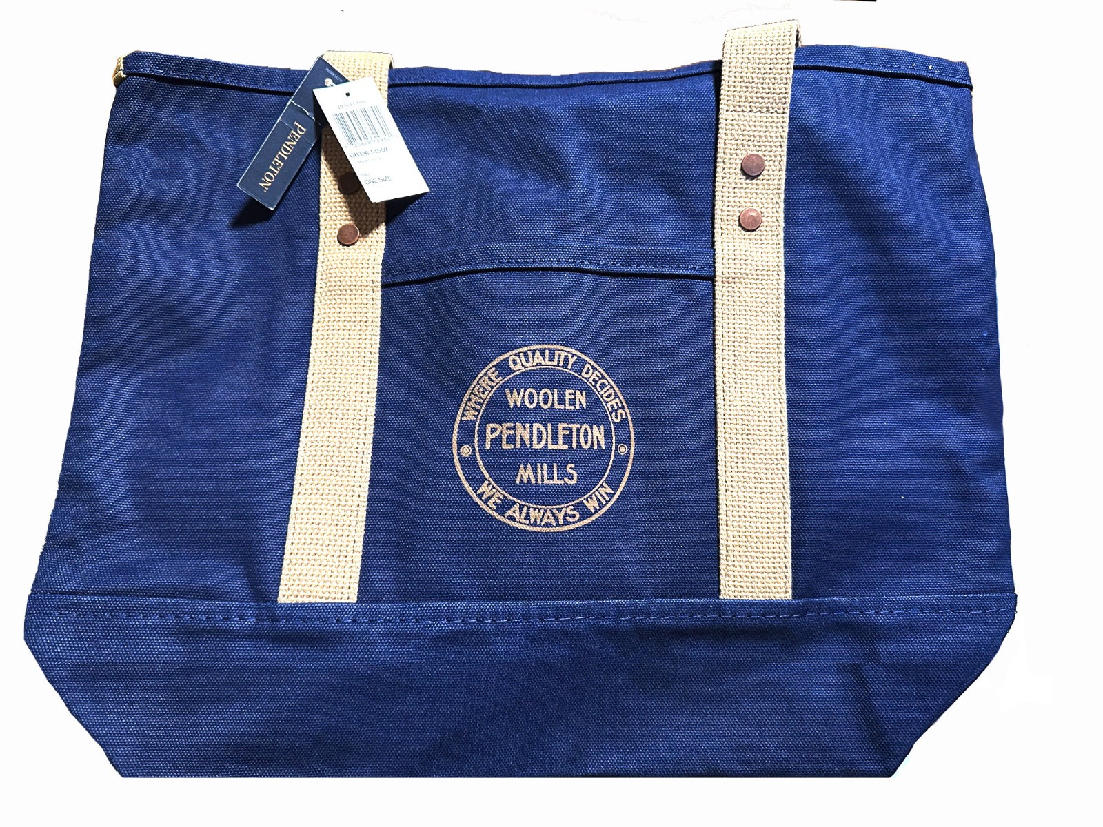 Pendleton Men’s Canvas Tote Bag – Navy