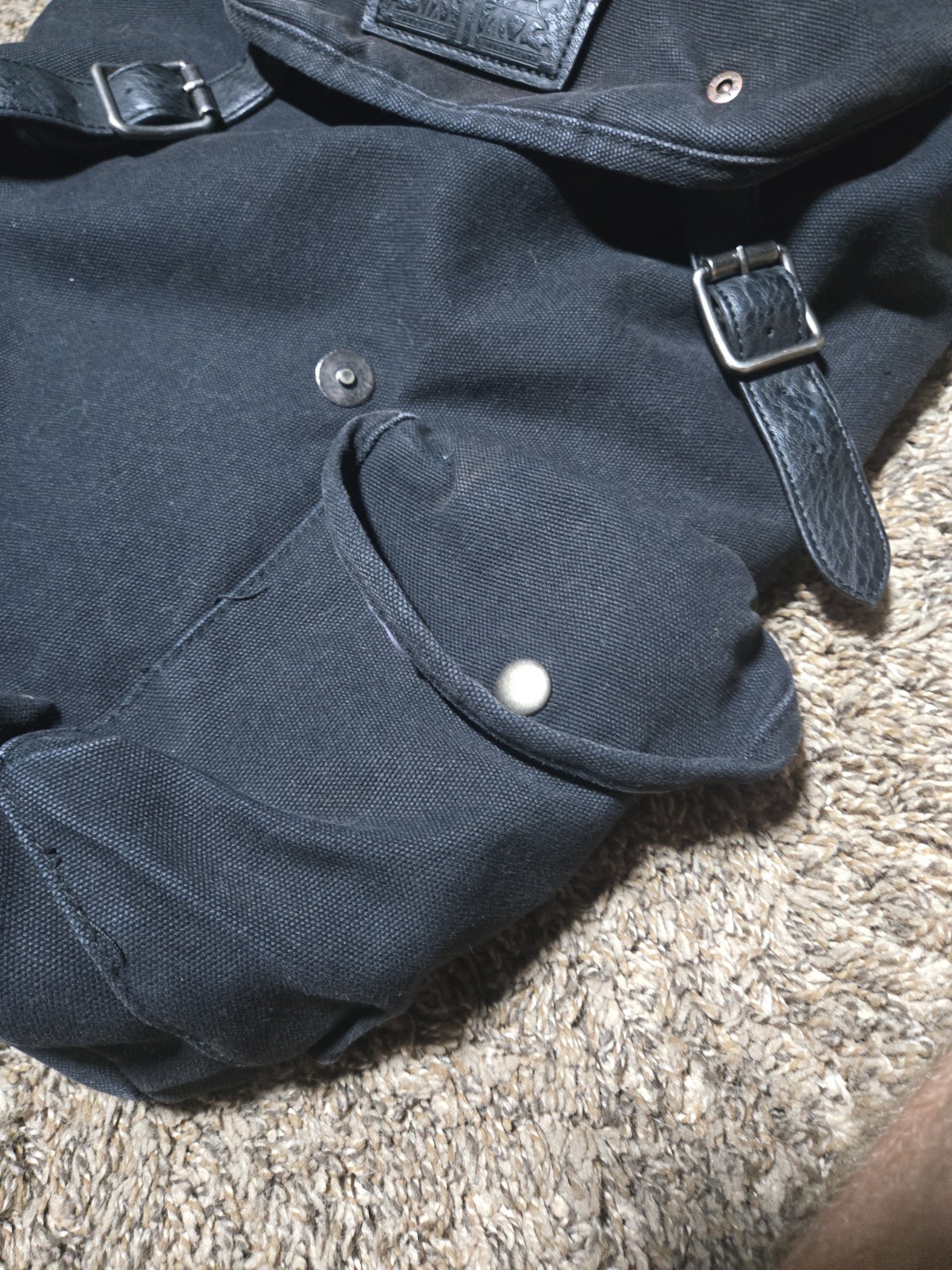 Levi’s Denim Backpack Black Rucksack Laptop Sleeve Travel Work School Bag