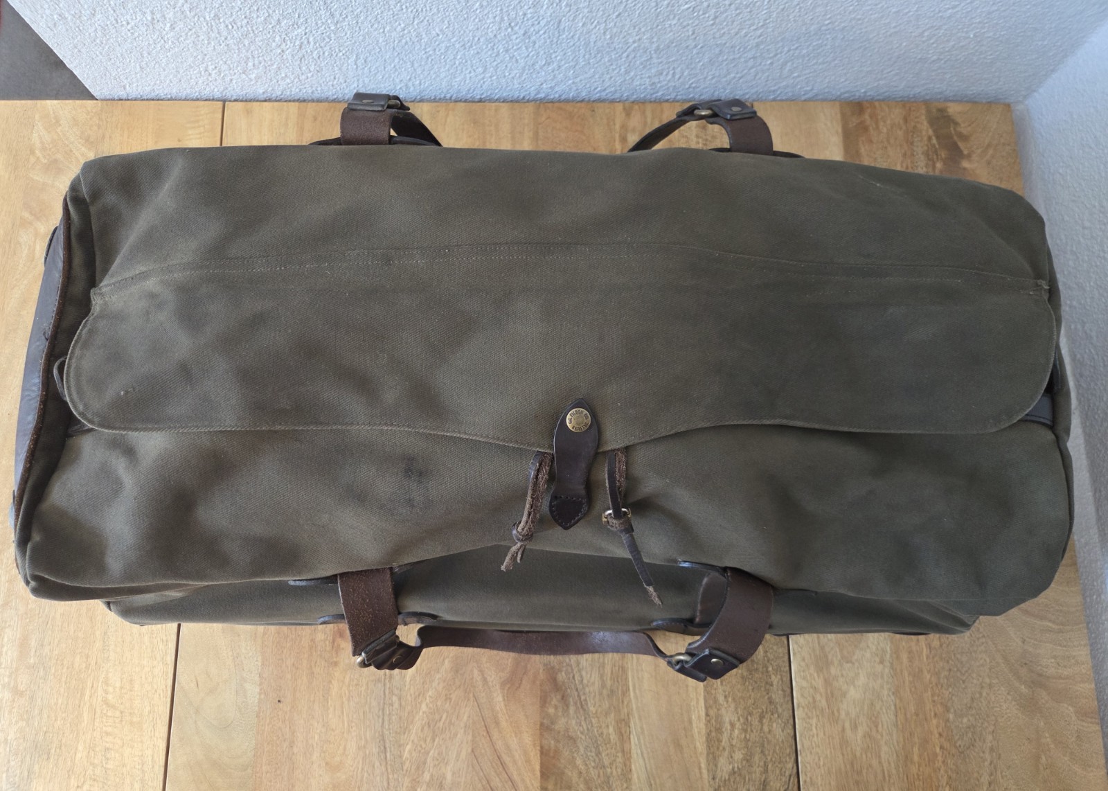 Filson Large Rugged Twill Rolling Duffle Bag | YKK Era | Otter Green | USA Made