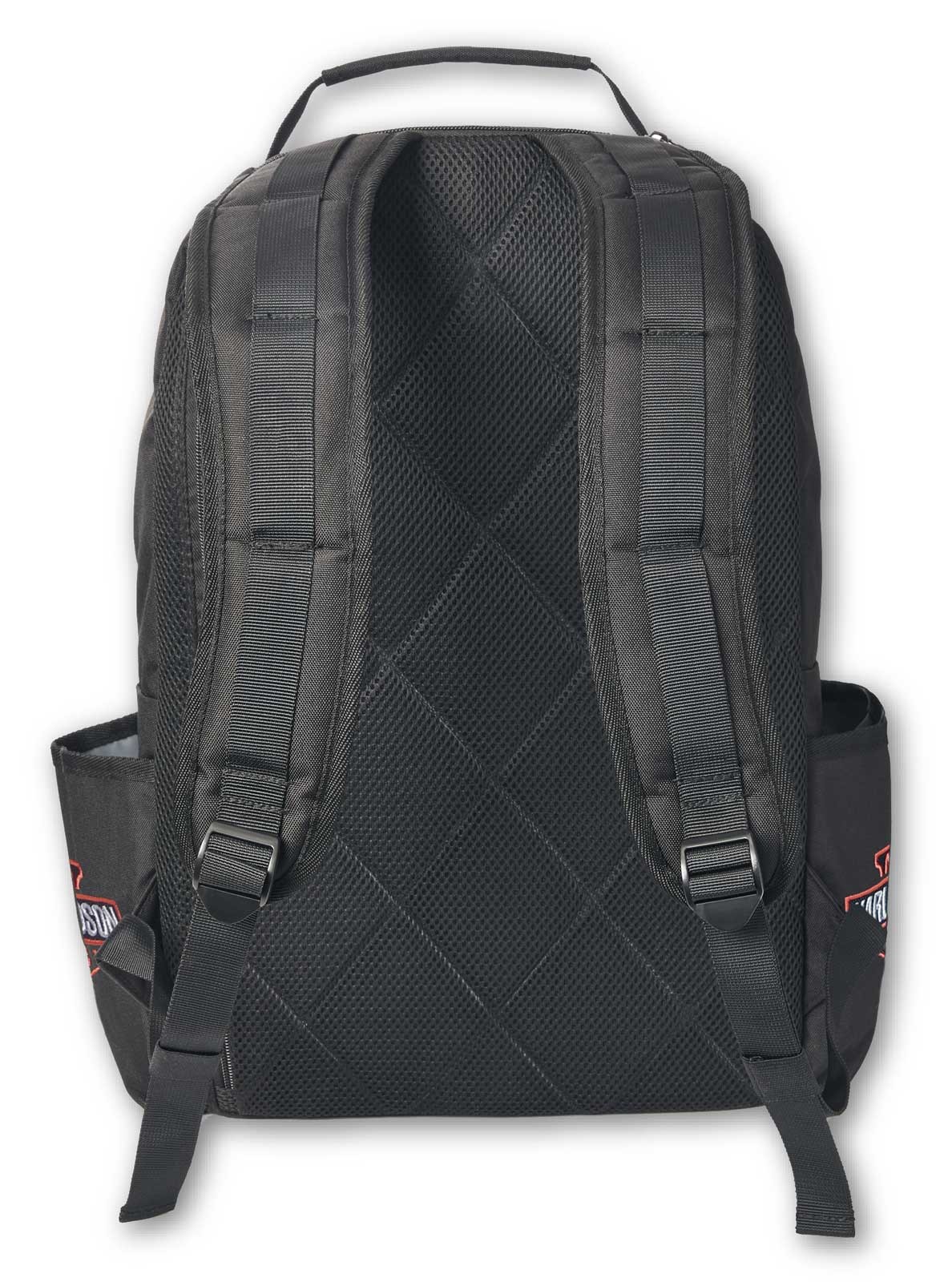 Harley-Davidson Classic Iconic H-D Sport Stripe Backpack, Rugged Polyester Black