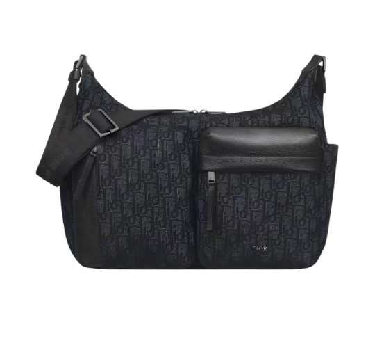 DIOR Rider Soft Single Shoulder Bag Medium Men’s Black 14.2*5.1*11.0 in